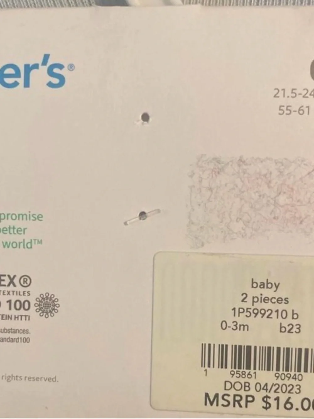 Carter's Light Blue Knit Baby Beanie